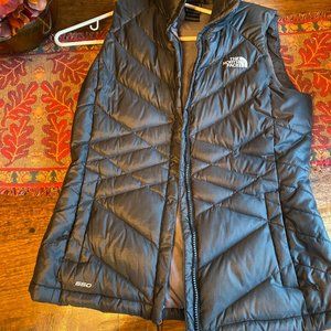 North Face Black Winter Vest